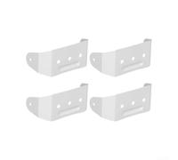 Aluminium Downspout Strap 2x3 White 4-Pack Wall Mount | Fits 2x3 downspouts, 4-pack for value, pre-drilled holes, white finish, secures to brick or siding(4 pcs)