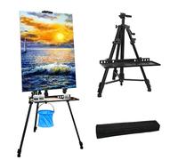 Aluminium Easel Stand - Adjustable Height Art Easel for Painting & Display (50-152cm) with Portable Carry Bag - Artist Tripod for Adults