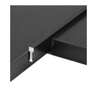 Aluminium Edge Trim Strip Decoration Profiles, Divider Flooring Transition Strips For Joining Flooring Gaps Of Laminate Planks Tile(Black,15mm*4.5mm(1.25cm*2))