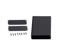 Aluminium Electric Box, Junction Enclosure Case, Integrated DIY Black Aluminum Alloy Box with Screws for PCB Wiring, Heat Dissipation Shell, Industrial Equipment Housing