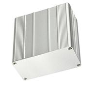 Aluminium Electronic Enclosure 100x100x50 mm Circuit Board Housing DIY Electronics Project Box PCB Protection Case Instrument Housing Box with Sliding Cover for Electronic Component Storage