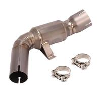 Aluminium Exhaust Motorcycle Exhaust Middle Link Pipe Slip On For Benelli 752 752S For BJ750GS Titanium Alloy Escape Moto Muffler Cat Delete Mid Tube