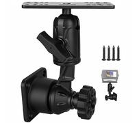 Aluminium Fish Finder Mount, 7.32" Heavy Duty Swing Arm for Fish Finders, Securely Holds 5" to 12" Screen Chartplotters/Depth Finders, Compatible with Garmin, Lowrance and More, for Boats/Kayaks