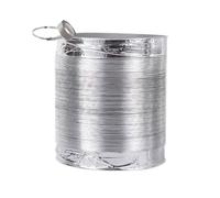 Aluminium Flexible Dryer Vent Hose Soundproof Air Intake Ducting Non-Insulated Aluminum Foil Pipe 1.5m Length 100mm Diameter Ideal for Tumble Dryer Ventilation