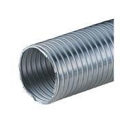Aluminium Flexible Hose - 200mm / 8" - Alloy Pipe Air - Ducting Tube - Heat Resistant