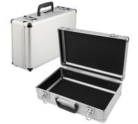 Aluminium Flight Case 400x240x125mm Lockable Heavy Duty Camera Case, Waterproof Storage Box for Tools Photography Gear & Equipment