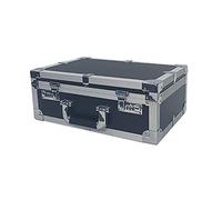 Aluminium Flight Case, Portable Shockproof Hard Equipment Tool Case Lockable Storage Toolbox for Craftsman Travel Carry (Black Various Sizes) (Black 48x39.5x15.5cm)