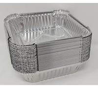 Aluminium Foil 6" Square Roasting Oven Baking Dish Tray BBQ 158x158x33mm 520cc (12)