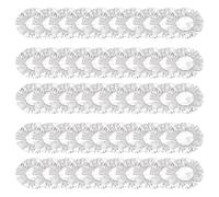 Aluminium Foil for Wrapping Food, Pack of 50 Reusable Elastic Insulation Covers, Insulated Covers Made of Aluminium Foil, for Keeping Kitchen Bowls Containers Fresh