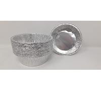 Aluminium Foil Round Pie Roasting Oven Baking Dish Tray Style 11x3.3cm 200cc (50)