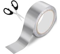 Aluminium Foil Tape - 40mm x 20m Heavy Duty, Heat Resistant, Waterproof Silver Tape for Insulating, Sealing Ducts, Kitchen Moisture Protection (1 Roll)