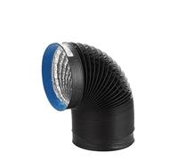 Aluminium foil tube， 1pc 160mm PVC Aluminum Foil Ventilation Pipe - 1.5 to 6m Flexible Retractable Smoke Exhaust Hose for Kitchen and HVAC(3m)