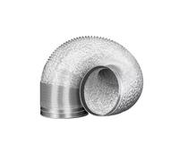 Aluminium foil tube， 1pc Double-Walled Aluminum Foil Ventilation Pipe - 120mm D, 1.5-6m Retractable Smoke Exhaust Hose for Kitchen and Bathroom(1.5 m)