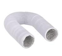 Aluminium foil tube， 1pc Flexible Aluminum Foil Exhaust Pipe - 200mm Inner Diameter, White PVC Ventilation Hose for Kitchen & Bathroom(3m)