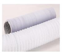 Aluminium foil tube， 1pc Flexible White PVC Aluminum Foil Pipe - 160mm Diameter Exhaust Ventilation Hose for HVAC, Dryer, and Greenhouse use(3m)