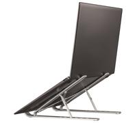 Aluminium Folding Laptop Stand up to 15.4", Silver - 00053047