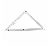 Aluminium Folding Triangle Ruler, Adjustable Triangle Marking Tool for Interior Decoration Painting Building Construction Home Improvement