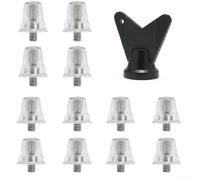 Aluminium Football Boot for studs Set 12PCS 5mm Thread Non-Slip Mixed Sizes | Aluminium Alloy Includes 10mm 13mm 16mm for studs Four Colors Wrench for Fast Replacement