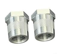 Aluminium For Battery Terminal Posts Positive Negative Cone Connectors With 8mm Anilox Knurling For Car Truck Secure Electrical Connection Silver Finish Two Pack