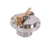 Aluminium For Triumph Twins Bobber T100 Street Cup 2016 2017 2018 2019 2020 2021 Fuel Tank Gas Cap Monza Style Accessories Fuel Tank Cap(Chrome)