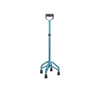 Aluminium Four-Legged Cane Telescopic Crutches for The Elderly Stroke and Hemiplegia Walker(Blue)