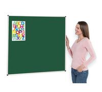 Aluminium Framed Green Felt Notice Board | 120 x 120 cm | Bulletin Pinboard | 4 Colours - Ideal for Office, School, Healthcare