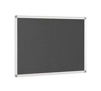 Aluminium Framed Notice Boards - Accent Colours - 2400mm x 1200mm - Charcoal