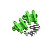 Aluminium Front Or Rear Lower Shock Mount For Losi 1:8 LMT 4WD Solid Axle Monster Truck LOS04022 / Mega Truck Brushless LOS04024 / LMT Grave Digger / Son-uva Digger LOS04021 Upgrades - 10Pc Set Green