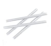 Aluminium Full Thread Rod, Threaded Bar Length 50 60 70 100mm, M6x50mm M8x70mm Fully Threaded Rods Bar Studs 10pcs(M6x60mm)