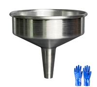 Aluminium Funnel - Large Diameter, Industrial Grade, Non-Spark, Metal Funnel for Commercial and Home Use 1PC (220mm/8.66in)