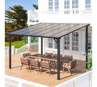 Aluminium Gazebo Outdoor,Wall-Mounted Lean to Metal Gazebos Pergola