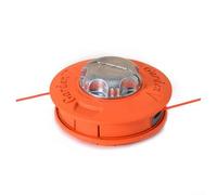 Aluminium Grass Trimmer Head, Heavy Duty Brush Bump Spool with Nylon Line, Fit Garden Replacement Part for Most Mowers, Two Lines Cutting Accessory
