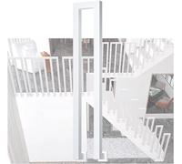 Aluminium guardrails Install U-Shaped Staircase Handrails and Anti Slip Support Rods On The Side of The Staircase Axis Stair handrails(White,100cm)