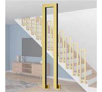 Aluminium guardrails Install U-Shaped Staircase Handrails and Anti Slip Support Rods On The Side of The Staircase Axis Stair handrails(Gold,45cm)