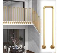 Aluminium guardrails Installation of U-Shaped Handrails On The Side of The Staircase Axis, Industrial Wrought Iron Handrails for Stairs Stair handrails(65cm)
