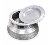Aluminium Hammered Handi Cooking Pot with Lid, Traditional Indian Degchi for Curry and Biryani (14 INCH)
