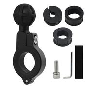 Aluminium Handlebar Mount Base, Motorcycle Handlebar Mount, 1 Inch Ball Adapter with 360° Rotation, Compatible with Phone Mounts, Universal for Diameter 22 mm-32 mm