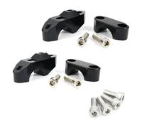 Aluminium Handlebar Risers For Hypermotard 28mm 1 1/8" Handlebar Risers Back Moved Up Fat Bar Riser Adjustable Bar Risers(Black)