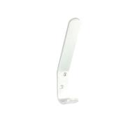 Aluminium Hat & Coat Double Hook Hanger - 125mm - 10 Pack
