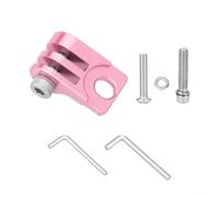 Aluminium Headlight Mount Bracket For Brompton Bikes Compatible With Standard Light Mounting Interfaces And Stem Geometry(Pink)