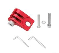 Aluminium Headlight Mount Bracket For Brompton Bikes Compatible With Standard Light Mounting Interfaces And Stem Geometry(Red)