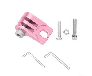 Aluminium Headlight Mount Bracket For Brompton Bikes Compatible With Standard Light Mounting Interfaces And Stem Geometry(Pink)