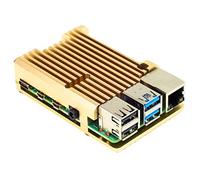 Aluminium Heatsink Case for Raspberry Pi 4 (Heliodor Gold)