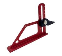Aluminium Height Gauge with 45° Angle Square, Woodworking Setup Bar for Table Saw Router Bit Depth, Dual-Scale Metric/Inch, Laser-Engraved, Adjustable Sliding Stop
