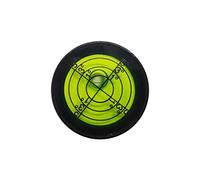 Aluminium High Precision Horizontal Leveler Bead Bubble Level Tool Circle Round Diameter 1.2 Inch 30mm (Black,Green)