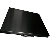 Aluminium Hob Cover (760 x 520mm Black with Handle and Strip)