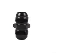 Aluminium Hose Connector AN Fitting Adapter, Black Flare Union Fuel Line Coupler, Male To Male Adapter for Racing Hose Fitting, Lightweight Alloy Performance(AN8-AN8)