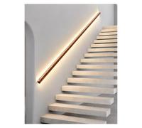 Aluminium Illuminated Stair Handrail,LED Stair Railing with Motion Sensor | Auto Lighting,Downward Light,220lb Load Capacity,Wall Mounted,Hidden Wiring,Acrylic Diffuser(Left,55cm/22in/1.8ft)