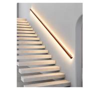 Aluminium Illuminated Stair Handrail,LED Stair Railing with Motion Sensor | Auto Lighting,Downward Light,220lb Load Capacity,Wall Mounted,Hidden Wiring,Acrylic Diffuser(Right,55cm/22in/1.8ft)