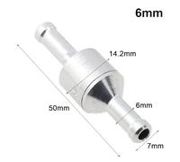 Aluminium Inline Check Valve Way Fuel Line Diesel Petrol 6mm-12mm | aluminium non-return valve keeps fuel in the line to avoid flow-back issues in low-pressure systems.